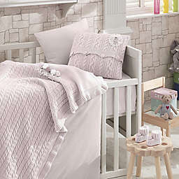Nipperland® Rose Garden 6-Piece Crib Bedding Set in Pink