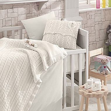 Nipperland&reg; Rose Garden 6-Piece Crib Bedding Set in Cream. View a larger version of this product image.