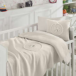 Nipperland® 6-Piece Teddy Bear Crib Bedding Set in Beige