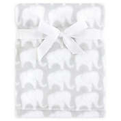 Hudson Baby&reg; Silky Plush Blanket in Grey Elephant