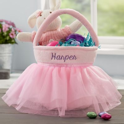 personalized easter baskets for baby girl