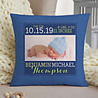 Alternate image 0 for Darling Baby Boy Personalized 14-Inch Square Throw Pillow