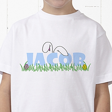 Ears To You Personalized Easter Hanes&reg; Youth T-Shirt. View a larger version of this product image.