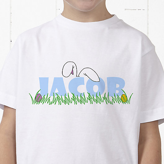Alternate image 1 for Ears To You Personalized Easter Hanes® Youth T-Shirt