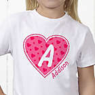 Alternate image 0 for She&#39;s All Heart Personalized Hanes&reg; Youth T-Shirt