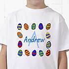 Alternate image 0 for Colorful Eggs Personalized Hanes&reg; Youth T-Shirt