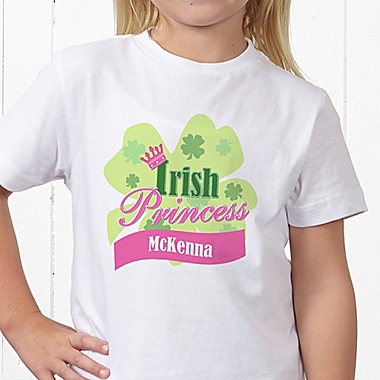 Little Irish Princess Personalized Hanes&reg; Youth T-Shirt. View a larger version of this product image.