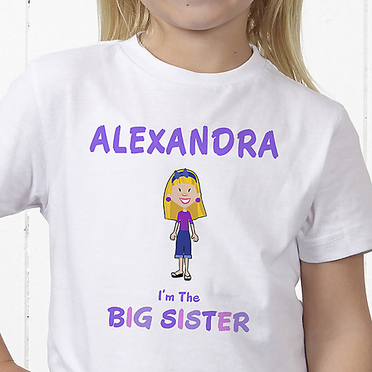 Alternate image 1 for Sister Character Personalized Hanes® Youth T-Shirt