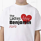 Alternate image 0 for The Ladies Love Me Personalized Hanes&reg; Youth T-Shirt