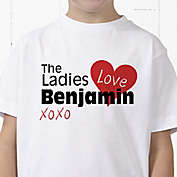 The Ladies Love Me Personalized Hanes&reg; Youth T-Shirt