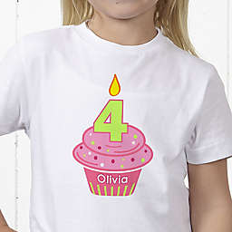 My Little Cupcake Personalized Birthday Hanes® Youth T-Shirt