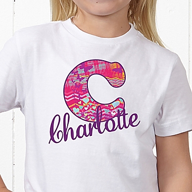 Her Name Personalized Hanes&reg; Youth T-Shirt. View a larger version of this product image.