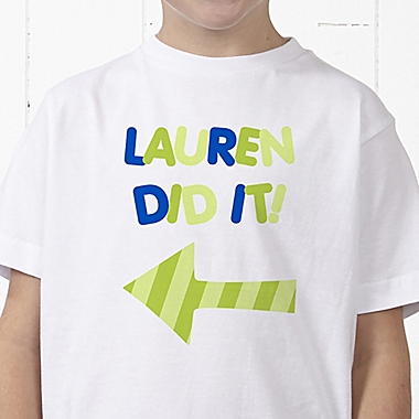 They Did It! Personalized Hanes&reg; Youth T-Shirt. View a larger version of this product image.