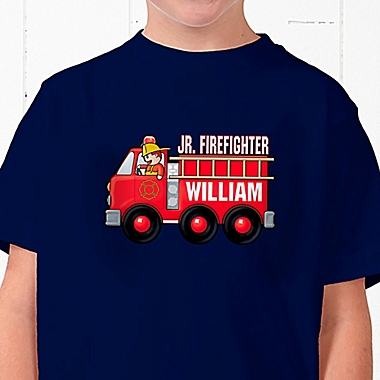 Jr. Firefighter Personalized Hanes&reg; Youth T-Shirt. View a larger version of this product image.