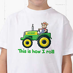 Tractor Time Personalized Hanes® Youth T-Shirt