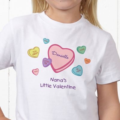 Little Valentine Personalized Hanes&reg; Youth T-Shirt