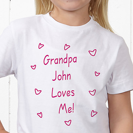 Alternate image 1 for Somebody Loves Me Personalized Hanes® Youth T-Shirt