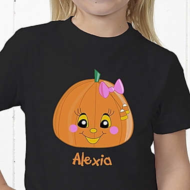 Pumpkin Pal Personalized Hanes&reg; Youth T-Shirt. View a larger version of this product image.