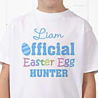 Alternate image 0 for Official Egg Hunter Personalized Hanes&reg; Youth T-Shirt