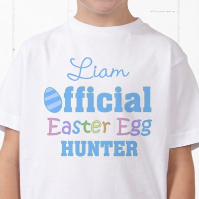 Official Egg Hunter Personalized Hanes&reg; Youth T-Shirt