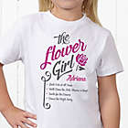 Alternate image 0 for The Flower Girl Personalized Hanes&reg; Youth T-Shirt