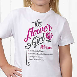 The Flower Girl Personalized Hanes&reg; Youth T-Shirt