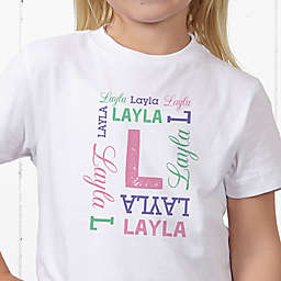 Repeating Name Personalized Hanes® Youth T-Shirt