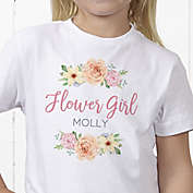 Floral Wreath Flower Girl Personalized Hanes&reg; Youth T-Shirt