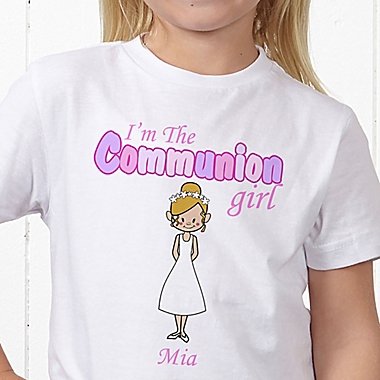 I&#39;m The Communion Girl Personalized Hanes&reg; Youth T-Shirt. View a larger version of this product image.