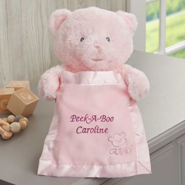 gund pink peek a boo bear