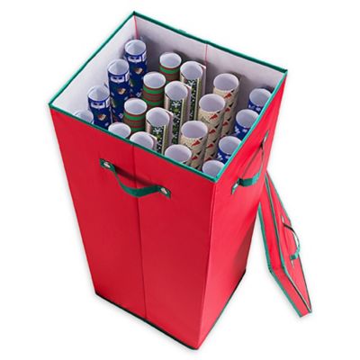 Elf Stor 30&quot; Wrapping Paper Storage Box in Red