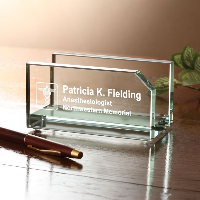 Medical Practice Engraved Business Card Holder Bed Bath Beyond