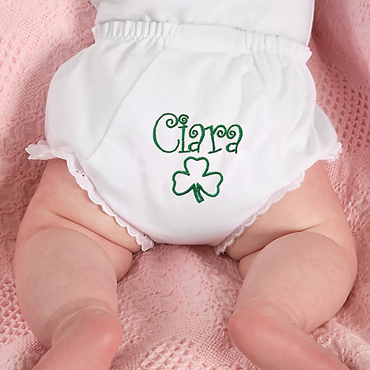 Alternate image 1 for Fancy Pants Embroidered Diaper Cover in Irish Print
