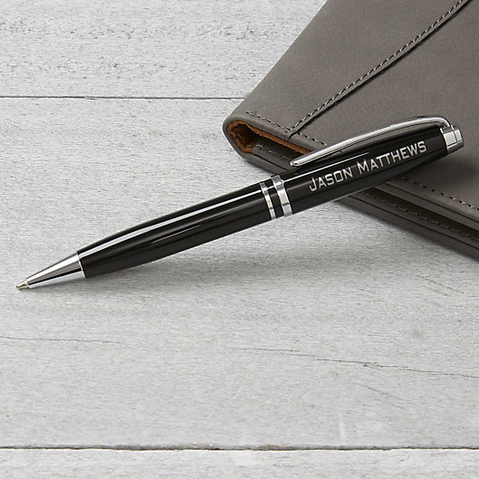 Alternate image 1 for Personalized Black & Silver Pen