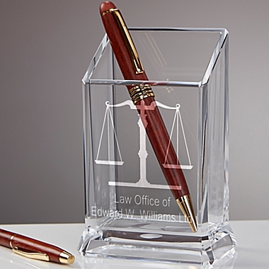 Law Office Personalized Acylic Pen & Pencil Holder. View a larger version of this product image.