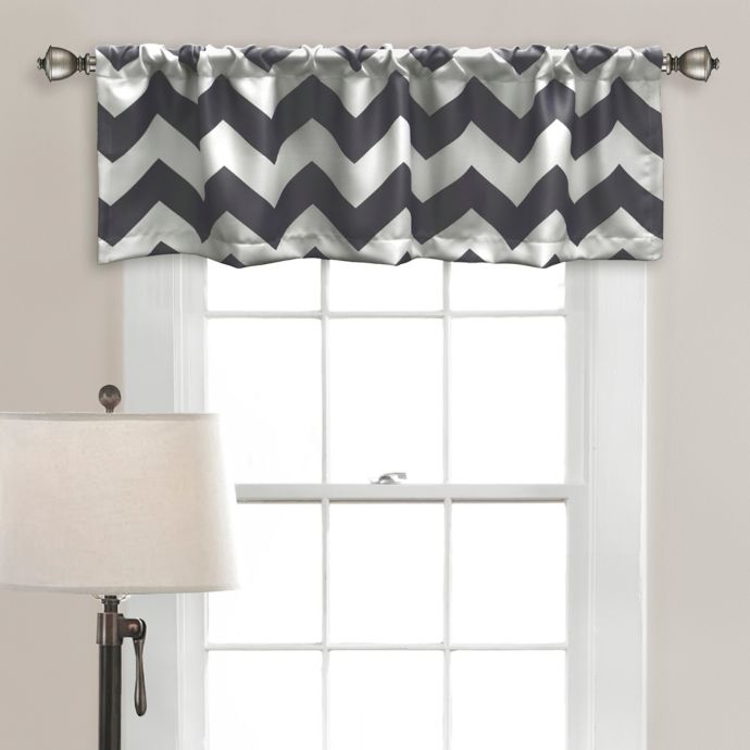 Chevron Room Darkening Window Valance Bed Bath Beyond