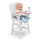 Alternate image 2 for Badger Basket Rose Doll High Chair in White