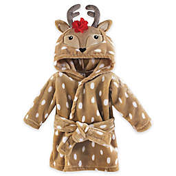 Hudson Baby® Size 0-9M Polka Dot Reindeer Bathrobe in Brown