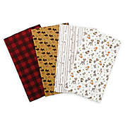 Trend Lab&reg; 4-Pack Northwoods Flannel Burp Cloth Set