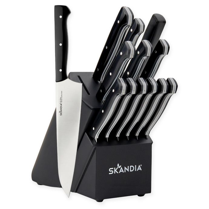 Skandia Aldis 14Piece Knife Block Set in Black Bed Bath & Beyond