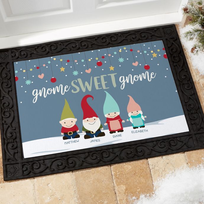 Gnome Family Personalized Doormat Bed Bath and Beyond Canada