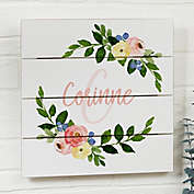 Floral Baby Personalized Wooden Shiplap Signs