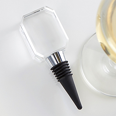 Square Monogram Personalized Bottle Stopper. View a larger version of this product image.