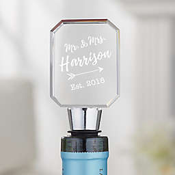 Sparkling Love Wedding Personalized Bottle Stopper