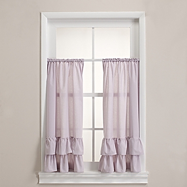 Wamsutta&reg; Vintage Ruffle Tailored Window Panel Pair in Lavender. View a larger version of this product image.