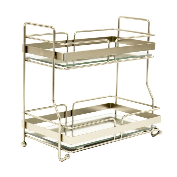 Robely Sotto 2 Tier Vanity Tray In Satin Bed Bath Beyond