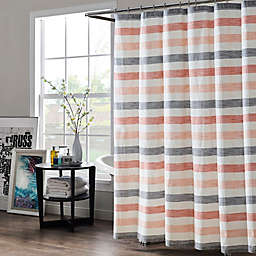 Kas Room Greta Striped 72-Inch Square Shower Curtain in Blush