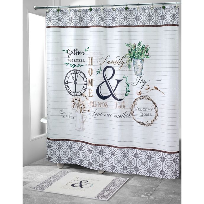 farmhouse shower curtain rod