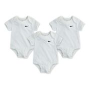 Nike Swoosh 3-Pack Bodysuits in White