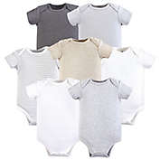Hudson Baby&reg; 7-Pack Hanging Bodysuits in Beige